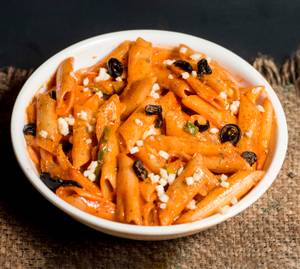 Veg red sauce pasta