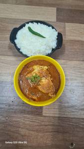 Steamed Rice + Nellore Style Omelette Curry