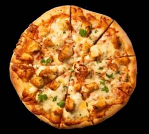 Cheese chicken malai pizza