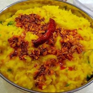 Dal Tadka Khichadi With Papad