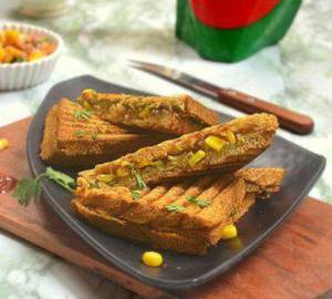 Cheese corn sandwich