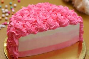 Pink Fantasy Half Cake - Pineapple