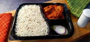 Jeera Rice With Chicken Kadhai