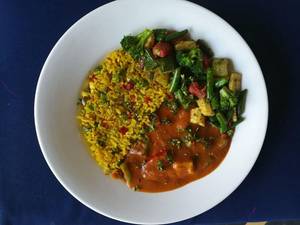 Egg Stew Bowl With Herb Brown Rice