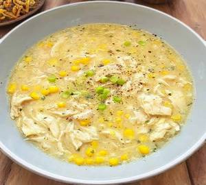 Sweet corn chicken soup
