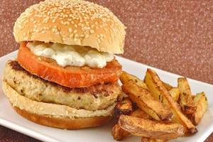 Hot Garlic Chicken Burger