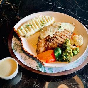 Grilled Fish In Lemon Mustard Sauce