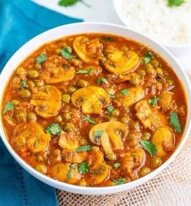 Mushroom Mattar Masala