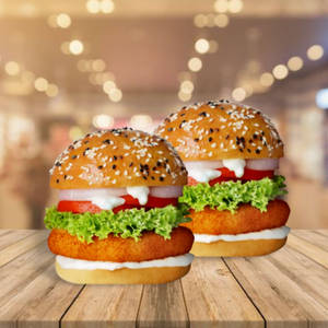 Crispy Chicken Burger With Crispy Chicken Burger