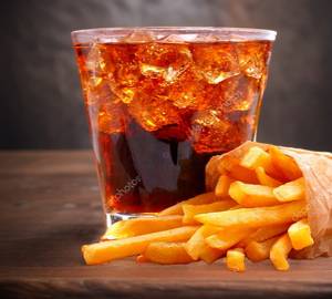 Combo Offer french Fries with Thumsup