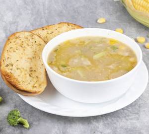 Corn n Broccoli Almond Fennel Soup
