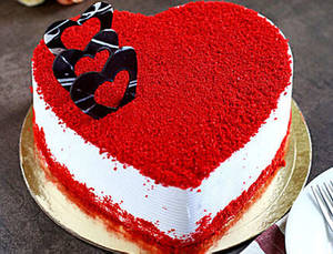 Heart Shape Red Velvat Cake