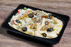 Chicken Pasta In White Sauce
