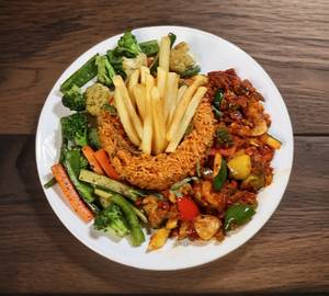 Ranchero Rice With Mexican Veg Sauce (Jain)