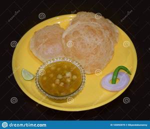 Chole and luchi
