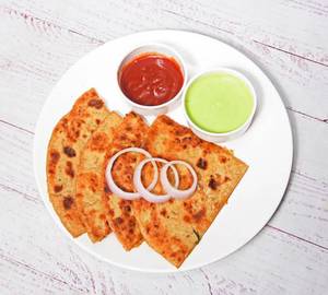 ALOO PARATHA 2 PICS WITH [CURRIES]