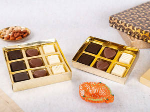 Nine Pcs Nutty Chocolate Gift Box.