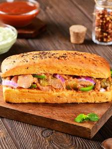 Peri peri sandwich in focaccia bread