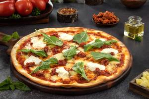 Korean - Spicy Chorizo Pizza With Burrata Cheese