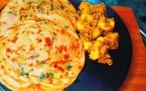 Aloo Jeera With 2 Lachha Paratha