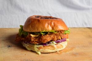 Crumb Fried Chicken Burger