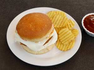Chicken Patty Cheese Burger