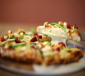 Peppy Paneer Pizza [8 inches] with Peri Peri Fries and 2 Chocolate Cold Coffee