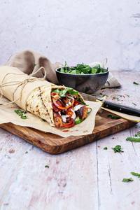 Schezwan Chicken Roll
