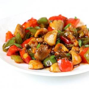Chilli Mushroom Dry