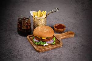Burger With French Fries 