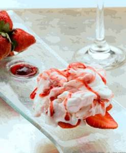 Strawberry Cheese Flavour Gelato