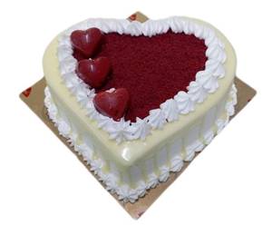Blush Heart Cake Small (Heart Shape) 