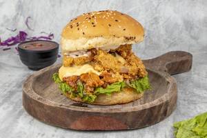Buffalo Sauce Chicken Burger