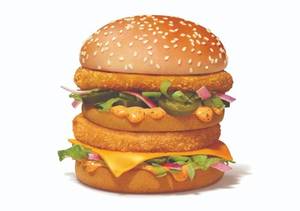 Veg Maharaja Mac Burger