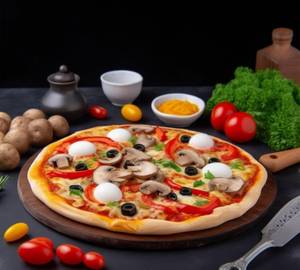 Spicy mushroom pizza