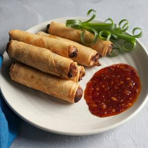 Fried Chicken Spring Roll With Sweet Chilli Sauce