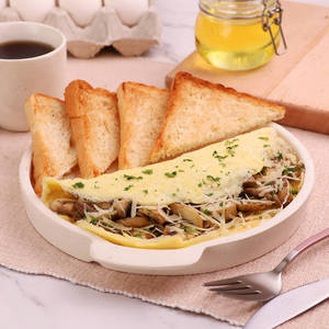 Mushroom and Cheese Omelette