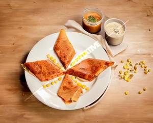 Sweet corn cheese dosa