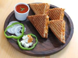 Double Omlette Paneer Masala Sandwich 