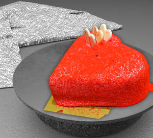 Red Velvet Heart Shape Cake [500 Gms]