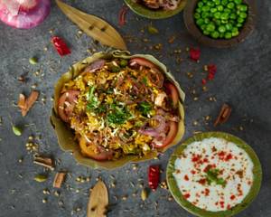Kerala Veg Biryani With Vegetable Raita