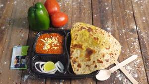 Paneer Tikka Masala Combo/thali+bt. Milk+ro Papad+achar+onian