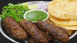 Paratha + Chicken Seekh Kebab