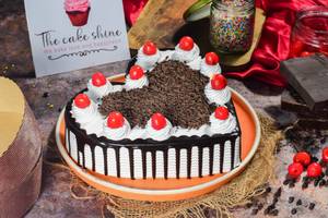 Black Forest Heart Shape Cake 