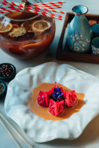 Corn, Lotus Stem, Thai Red Curry Sauce (4 Pcs)