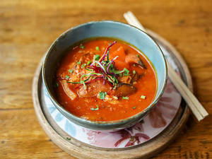 Smoked Bamboo Shoot With Harissa