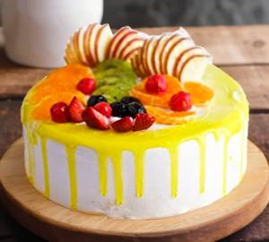 Fresh Fruit Cake Eggless