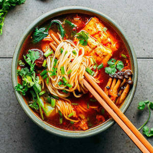 Chicken Korean Ramen Noodle Soup