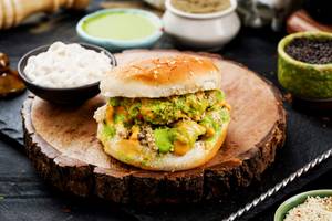 Kurkure Chicken Kabab Burger