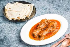 Chicken Leg (2pc) With 5pc Rumali Roti
